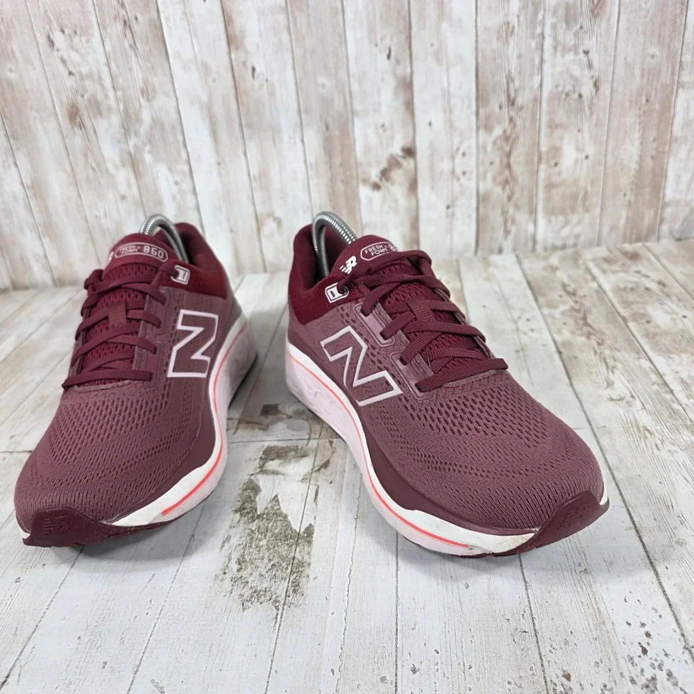 New Balance Fresh Foam X 860v14 Womens 9.5 Burgundy Stability Running W86014F